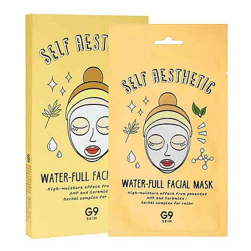 Набір зволожуючих масок G9SKIN Self Aesthetic Water-Full Facial Mask 23 мл 5 шт (8809211654581)