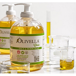 Жидкое мыло для лица и тела Olivella на основе оливкового масла 300 мл