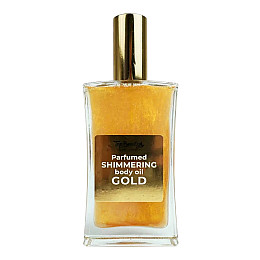 Масло сухе для тіла мерехтливе парфумоване Золото Parfumed Shimmering Body Oil Gold Top Beauty 100 мл