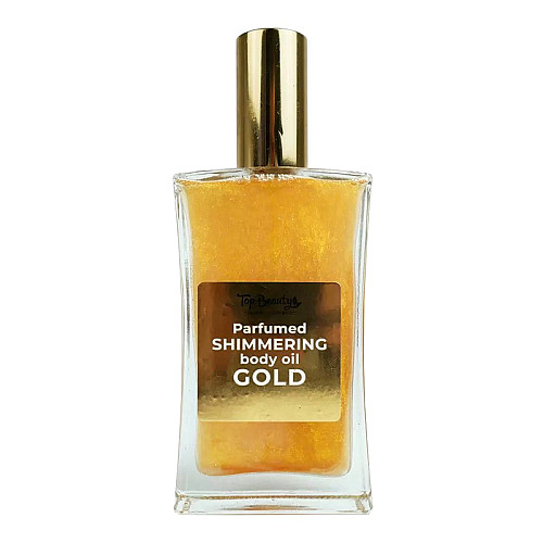 Масло сухе для тіла мерехтливе парфумоване Золото Parfumed Shimmering Body Oil Gold Top Beauty 100 мл