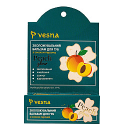 Бальзам для губ с персиком Vesna 10 мл