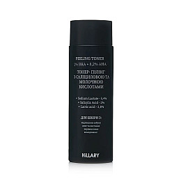 Тонер-пілінг з саліциловою та молочною кислотами Peeling Toner 2% ВHA 8,2% AНА Hillary 100 мл