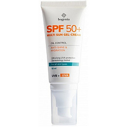 Сонцезахисний крем для обличчя Bogenia Multi Sun Gel-Cream SPF 50+ BG420 №001 50 мл (4823121503801)