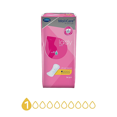 Прокладки урологічні при нетриманні сечі Paul Hartmann MoliCare Premium lady pad 1 крапля 14 шт