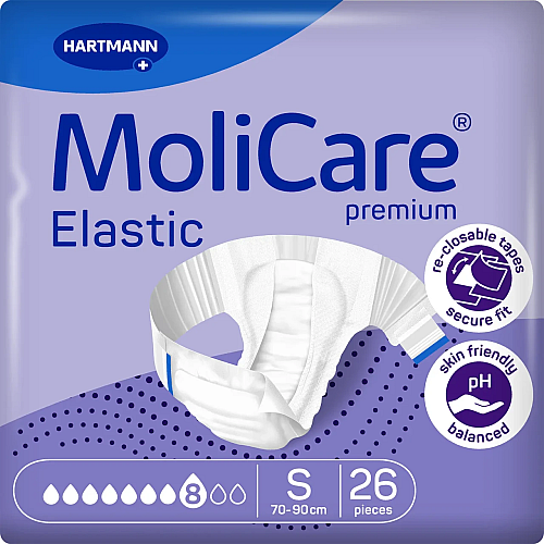 Подгузники Paul Hartmann MoliCare Premium Elastic S для взрослых 26 шт