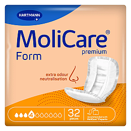 Прокладки анатомічної форми Paul Hartmann MoliCare Premium Form 4 краплі 32 шт