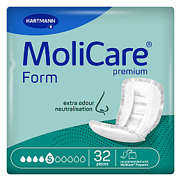 Прокладки анатомічної форми Paul Hartmann MoliCare Premium Form 5 крапель 32 шт