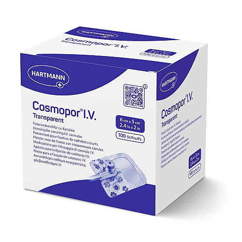 Повязка пленочная Paul Hartmann Cosmopor I.V. Transparent для фиксации внутривенных канюль 6х5 см 1шт