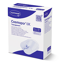 Повязка пленочная Paul Hartmann Cosmopor I.V. Transparent для фиксации внутривенных канюль 12х10 см 1шт