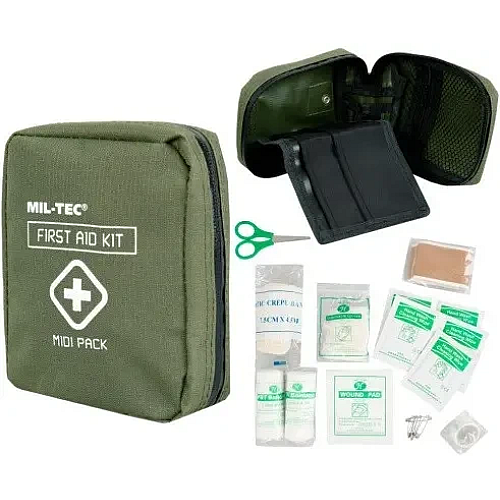 Аптечка для первой помощи Mil-Tec midi pack 16025900 Оливковый