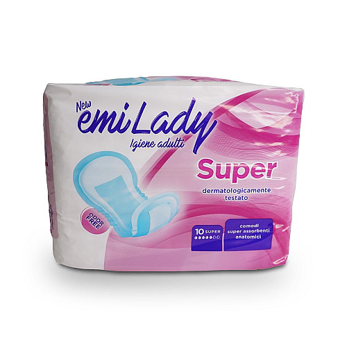 Женские урологические прокладки Cardificio Italiano Emi Lady Super 5 капель 10 шт