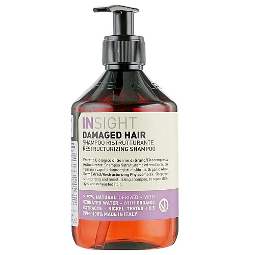 Шампунь для пошкодженого волосся Insight Restructurizing Shampoo 400 мл
