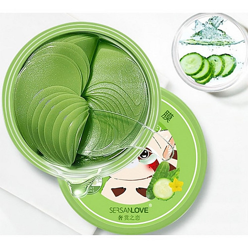 Гидрогелевые патчи Sersanlove Сucumber Water Optic Eye Mask 90 г