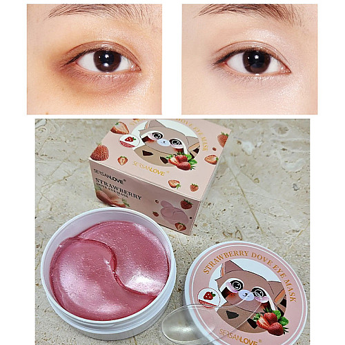 Гідрогелеві патчі Sersanlove StrawBerry Dove Eye Mask 90 г