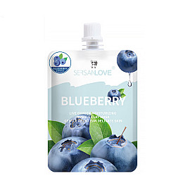 Кислородная маска для лица Sersanlove Blueberry Live Oxygen Moisturizing Bubble Clay Mask 100 г