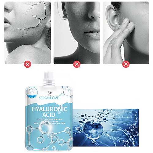 Маска для обличчя Sersanlove Hyaluronic Acid Live Oxygen Moisturizing Bubble Clay 100 г