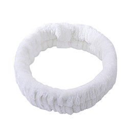 Пов'язка для голови плюшева ANbeauty 19х5.5 см White (AN0103155)