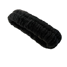 Пов'язка для голови плюшева ANbeauty 19х5.5 см Black (AN0103156)
