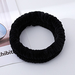 Пов'язка для голови плюшева ANbeauty 19х5.5 см Black (AN0103156)