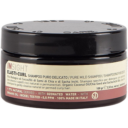 Шампунь для кучерявого волосся Insight Elasti-Curl Pure Mild Shamp 100 г
