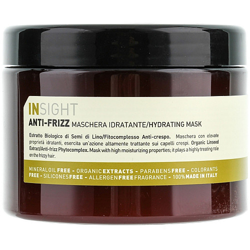 Маска зволожуюча для волосся Insight Anti-Frizz Hair Mask 500 мл
