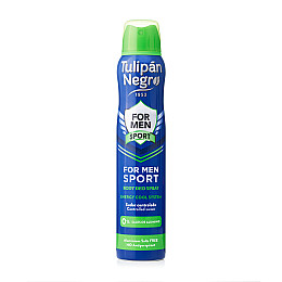 Дезодорант для тела мужской TULIPAN NEGRO for men sport 200 мл (8410751031178)