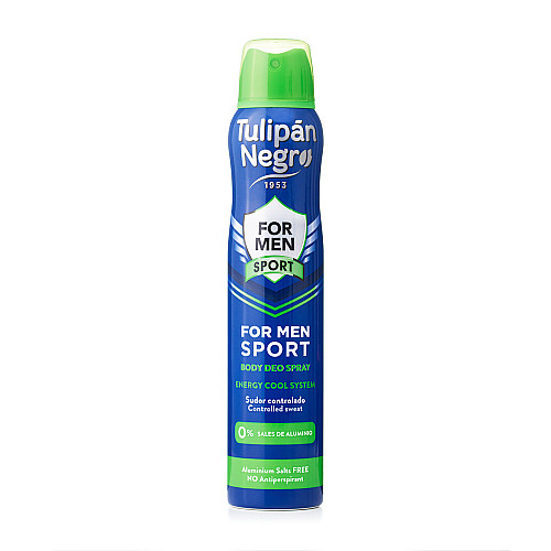 Дезодорант для тела мужской TULIPAN NEGRO for men sport 200 мл (8410751031178)