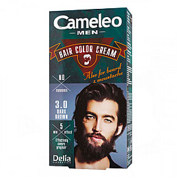 Крем-фарба для волосся бороди та вусів Delia Cosmetics Cameleo Men 3.0 Темно-коричневий 30 мл (5901350445839)