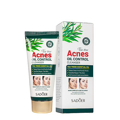 <p>Пенка для умивання від акне та прищів Sadoer Tea Tree Acnes Oil Control з екстрактом чайного дерева 100 г (SD49853)</p>