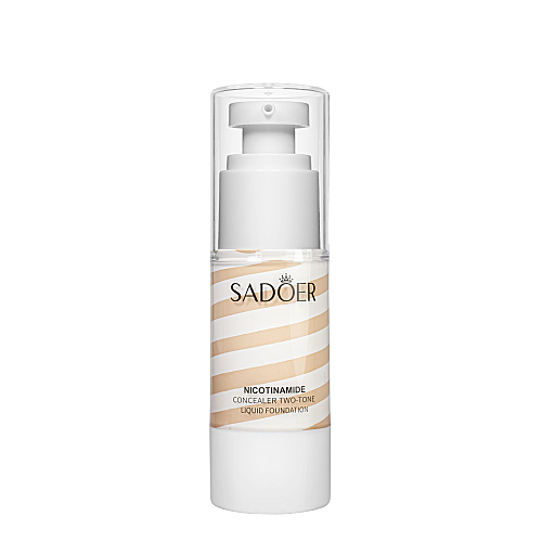 Тональний крем для обличчя зволожуючий двофазний Sadoer Concealer Two Tone Liquid Foundation 35 мл Слоновий (SD51704)
