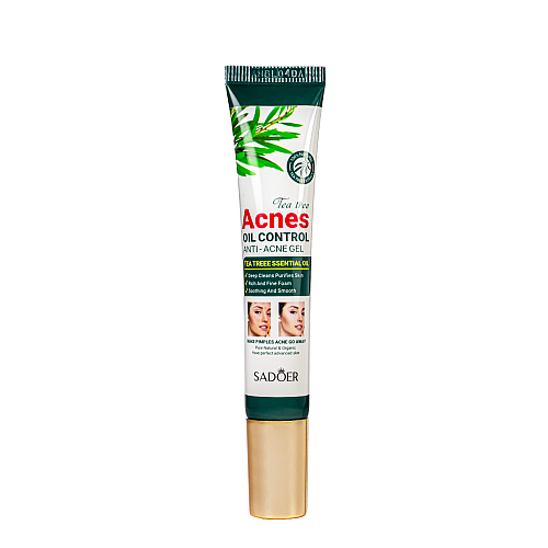Локальний гель від акне Sadoer Tea Tree Acnes Oil Control Gel з екстрактом чайного дерева 20 мл (SD50804)