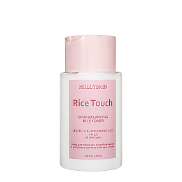 Тонер для обличчя для підтримки мікробіома шкіри Hollyskin Rice Touch Centella&Hyaluronic Acid 200 мл (0299h)