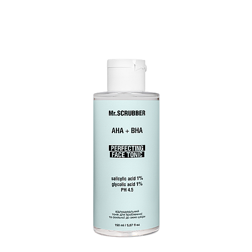 Тонік для проблемної та схильної до акне шкіри Mr.Scrubber AHA+BHA 150 мл (Mr 1394)