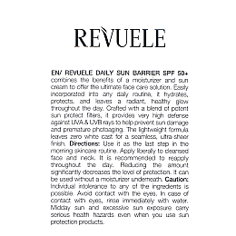 Крем-бар'єр для обличчя сонцезахисний REVUELE Daily Sun Barrier SPF 50 50 мл (5060565108783)
