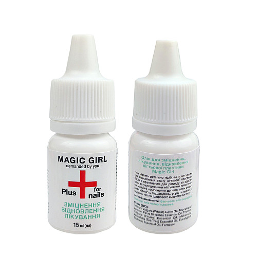 Масло для зміцнення та відновлення нігтьової пластини Magic Girl Plus fo nails 15 мл (PS00777)