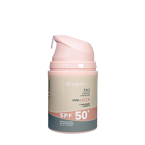 Крем для обличчя сонцезахисний Bogenia SPF 50+ 3в1 Сонцезахисний крем для обличчя 50 мл (BG422)