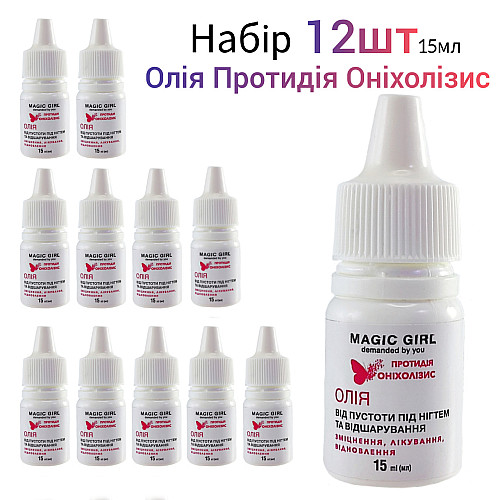 Масло проти онихолізису Magic Girl з фарнезолом та маслом чайного дерева 12х15 мл (AQ001411)