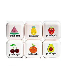 Бальзам для губ зволожуючий No Brand Pola Aylr Lip Balm 6 шт Фруктовий (LB-106)