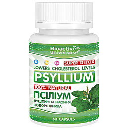 Псиллиум в капсулах для очистки организма и похудения Bioactive Universe Шелуха семян подорожника №60 (hub_9d5jdm)