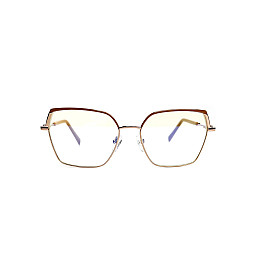 Очки для комп'ютера LuckyLOOK Blue Blocker Фешн-класика жіночі Коричнево-золотистий 713-475