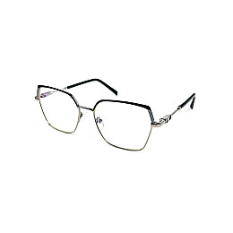 Очки для компьютера LuckyLOOK Blue Blocker Фешн-классика женские Черно-серебристый 713-468