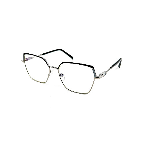 Очки для компьютера LuckyLOOK Blue Blocker Фешн-классика женские Черно-серебристый 713-468
