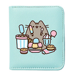Кошелек 2Life Pusheen cat 11х10 см Кот со сладостями Мятный (v-12192)