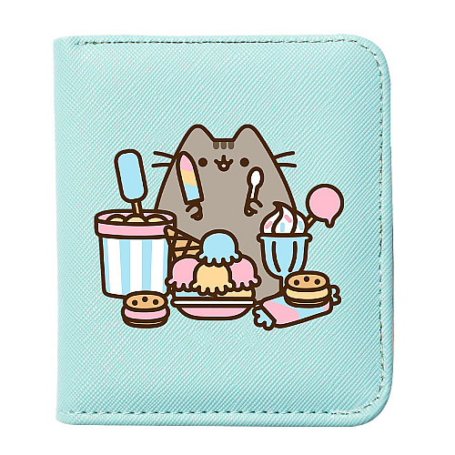 Кошелек 2Life Pusheen cat 11х10 см Кот со сладостями Мятный (v-12192)
