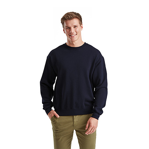 Пуловер Fruit of the loom Classic set-in sweat L Темно-синий