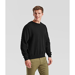Пуловер Fruit of the loom Classic set-in sweat 2XL Чорний (62-202-0)