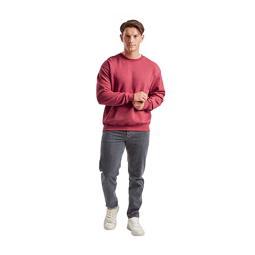 Пуловер Fruit of the loom Classic set-in sweat L Красный (62-202-0)