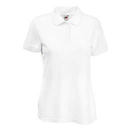 Поло Fruit of the loom 65/35 Polo Lady-Fit XS Білий (63-212-0)