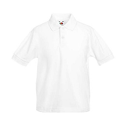 Поло Fruit of the loom 65/35 Polo Kids 104 см Белый (63-417-0)