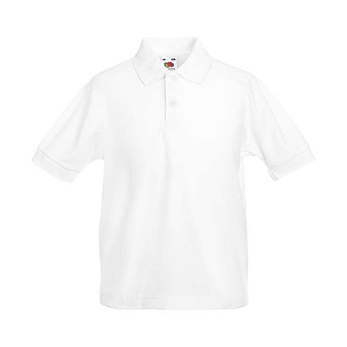 Поло Fruit of the loom 65/35 Polo Kids 104 см Белый (63-417-0)